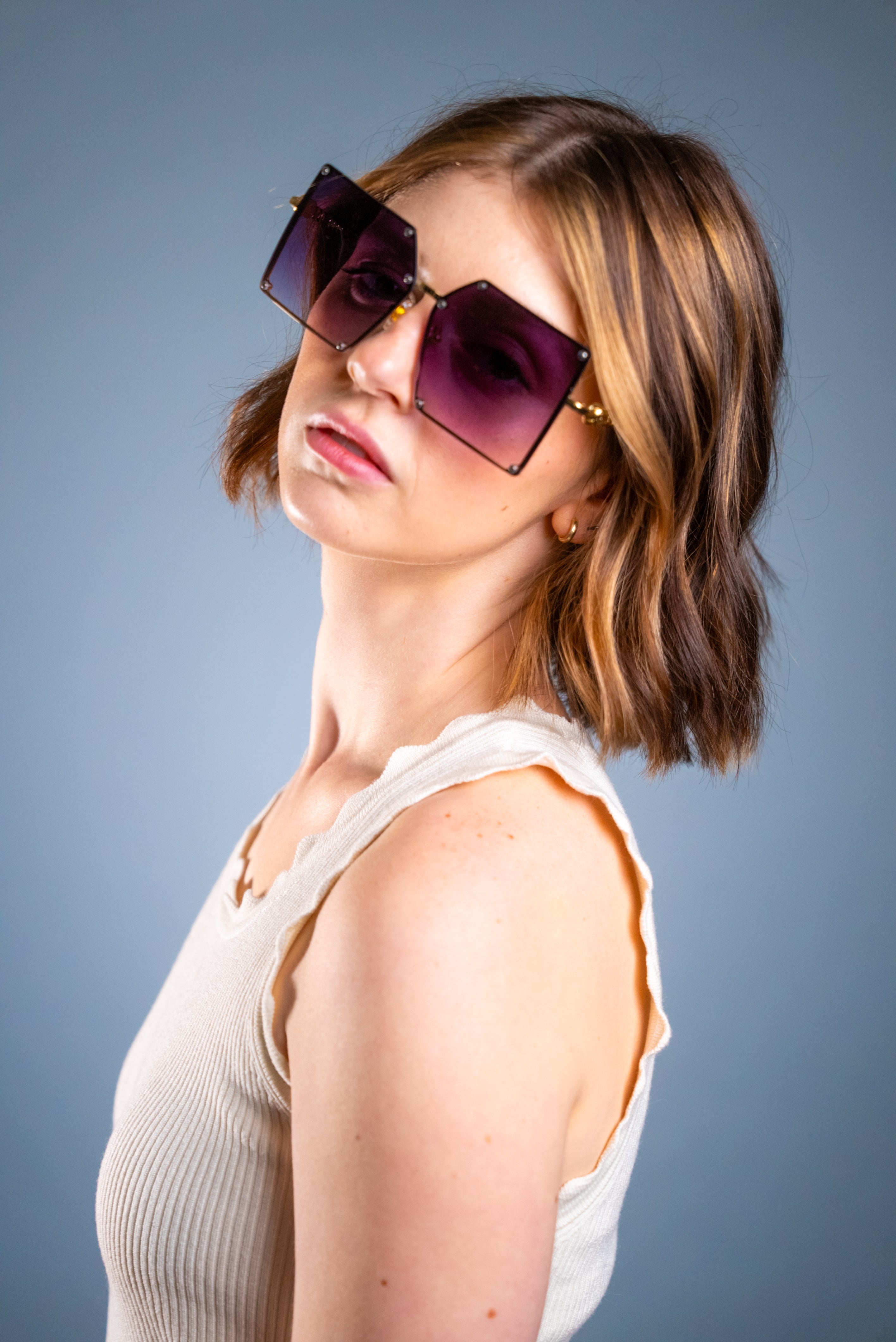LADYBOSS SUNGLASSES - ELEVATIONS (Violet)