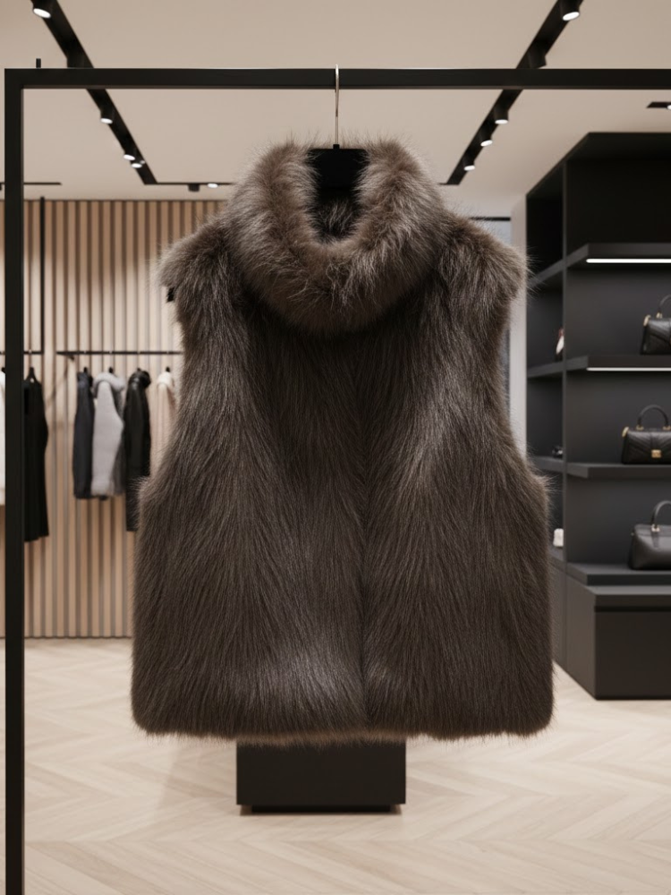 Ultra-Luxe Faux Fur Vest • THE MET New Collection BYMANYC ® New York